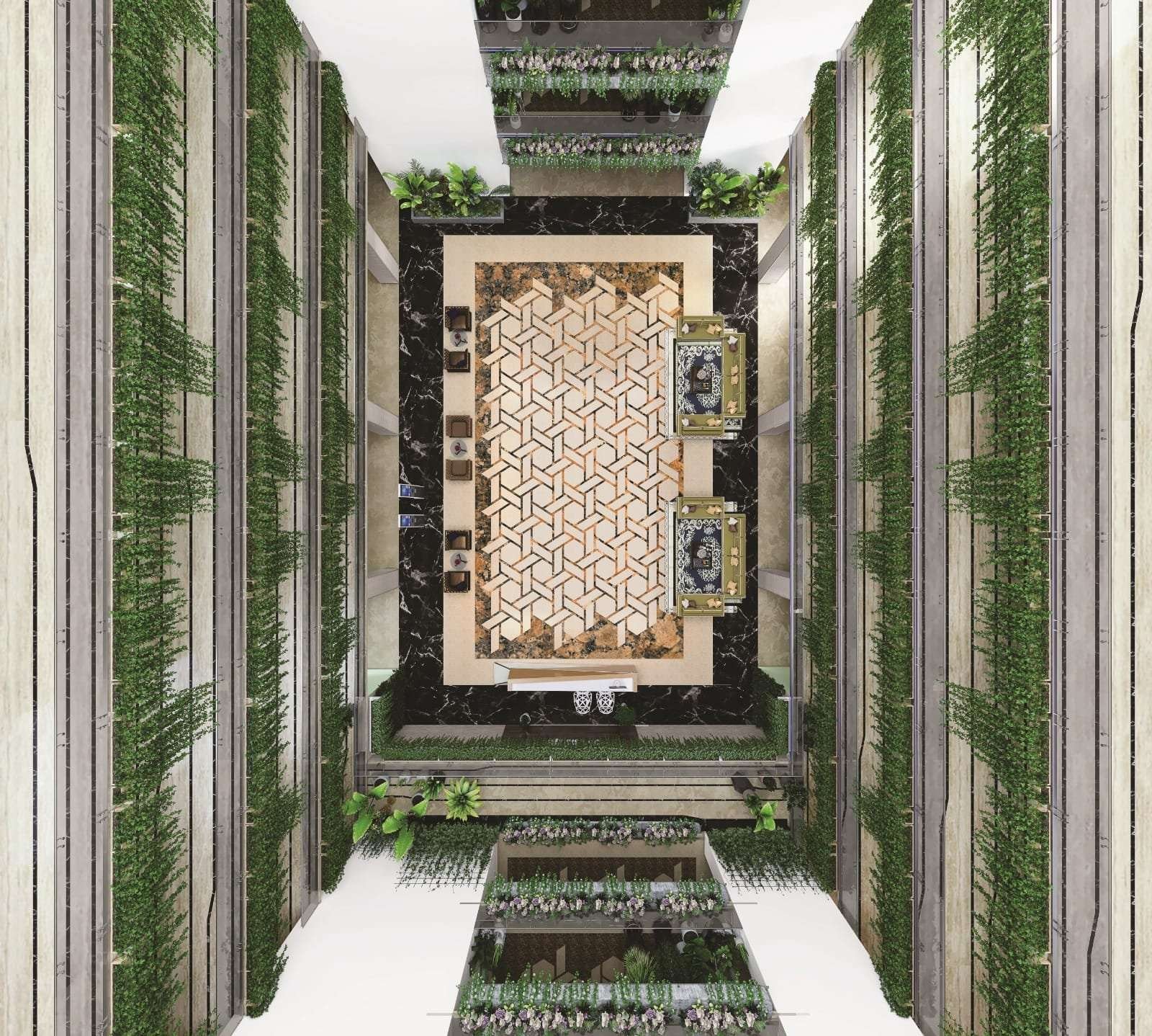 Image showcasing Vertical Garden Apartments: Cultivating Green Security for Plants