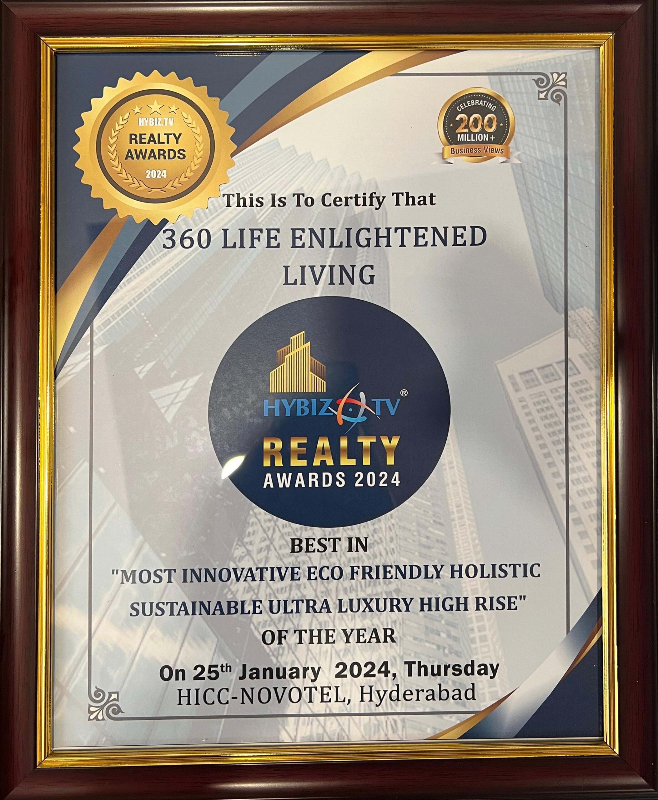 Most innovative friendly holistic sustainable ultra luxury high rise of the year 2024